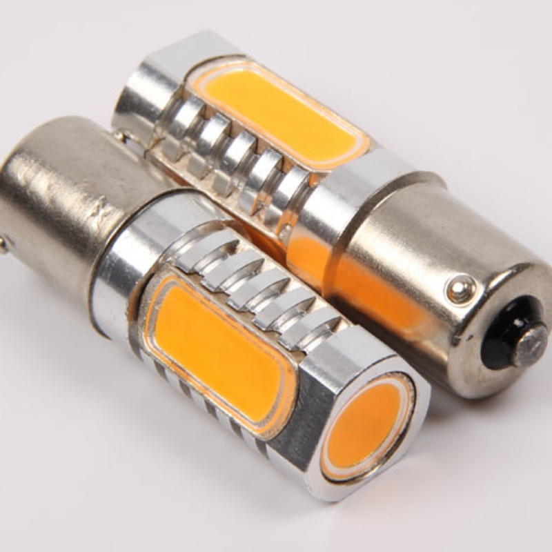 p21w car led turn lights 6w cob car back up and turn signal light s25 ba15s bau15s 1156