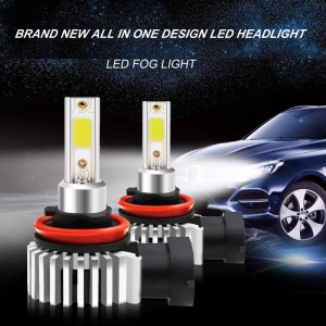 new all in one design H8 H9 H11 high power led headlight bulbs led fog light